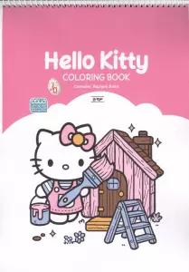 کتاب رنگ آمیزی (طرح Hello kitty،کد 1693)،(سیمی)