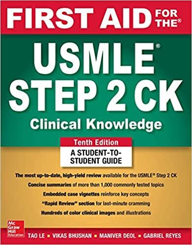 کتاب First Aid for the USMLE Step 2 CK 2019 tenth edition