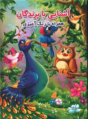 آشنایی با پرندگان همراه با رنگ آمیزی (رحلی)