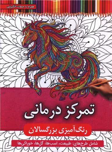 رنگ آمیزی بزرگسالان (تمرکز درمانی)(رحلی)